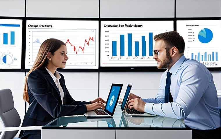 **Image Prompt:** Business partners in a modern office setting reviewing financial charts on a large screen, using laptops and tablets, collaborative atmosphere, bright and transparent communication, illustrating clear financial policies and transparent communication.